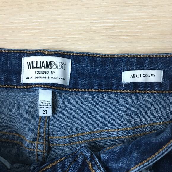 William Rast Ankle Skinny Distressed Frayed hem Jeans Size 27 - Picture 8 of 10